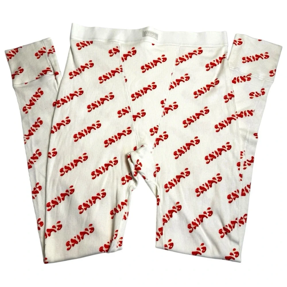 Limited Edition SKIMS Holiday Candy Cane Print Leggings🎄 NWOT | M | - Picture 4 of 8